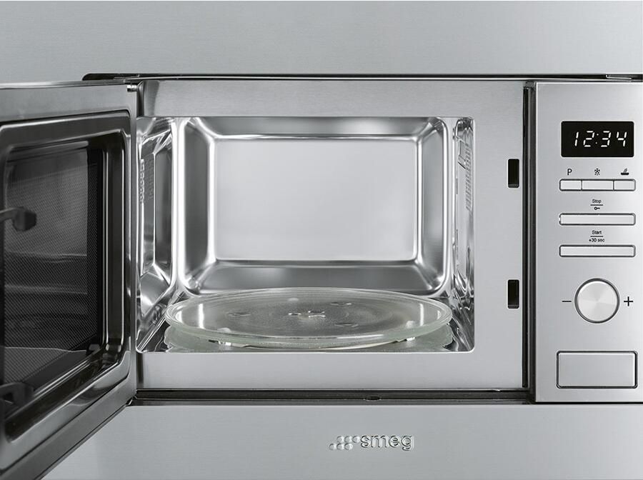 Smeg FMI020X Inbouw magnetron met grill RVS