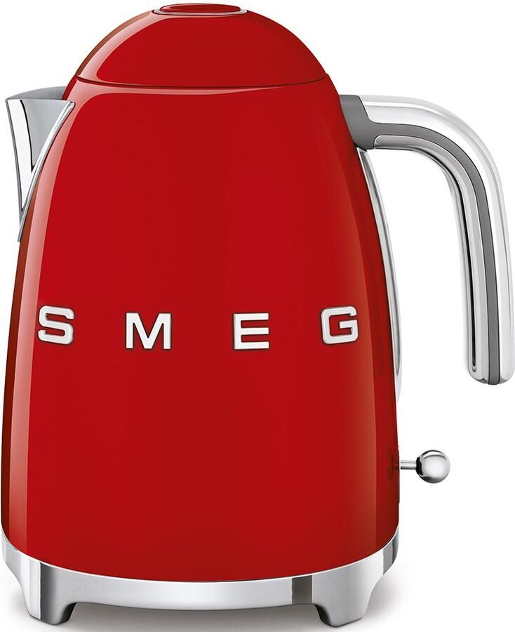 Smeg KLF03RDEU Waterkoker 1 7 Liter 2400W RVS Kalkfilter 360° Draaivoet Soft Opening Automatische Uitschakeling '50s Style Rood