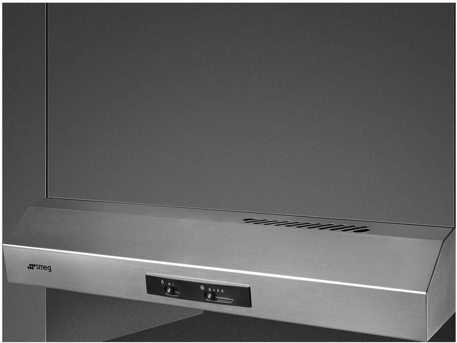 Smeg KTE60E2 Vlakscherm Afzuigkap 60 cm RVS Onderbouw Afzuigkap 282 m³ u LED Verlichting Energieklasse D - Foto 1