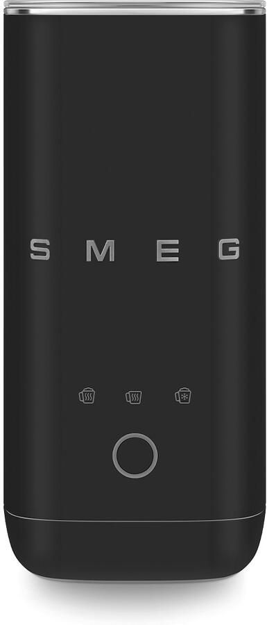 Smeg MFF02BLMEU Melkopschuimer Elektrische Melkopschuimer 500W Warm & Koud Melkschuim 180 ml Keramische Antiaanbaklaag '50s Style Mat Zwart