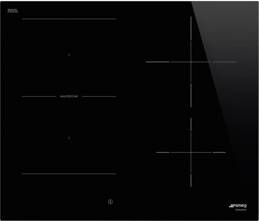 Smeg Universal SI1M4644D Zwart Ingebouwd 60 cm Inductiekookplaat zones Glaskeramiek 4 zone(s)