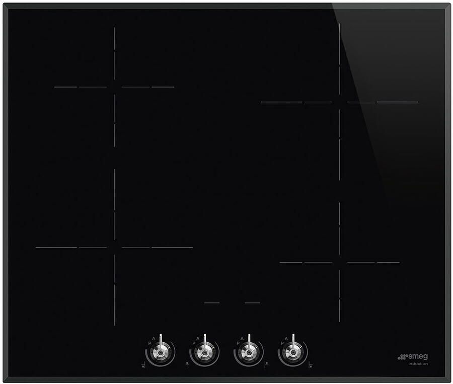 Smeg Classic SI364BM kookplaat Zwart Ingebouwd 60 cm Inductiekookplaat zones 4 zone(s)