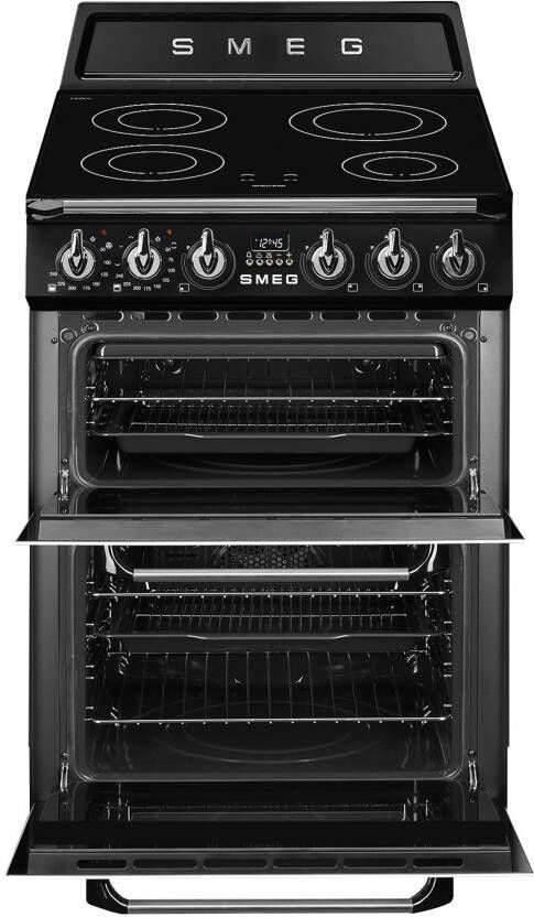 Smeg Victoria CUISINIARE TR62IBL2 Vrijstaand fornuis Zwart Elektronisch Inductiekookplaat zones 4 zone(s) Middelmaat - Foto 3