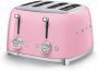 Smeg TSF03PKEU Broodrooster Roze 4x4 2000W 6 niveaus - Thumbnail 1