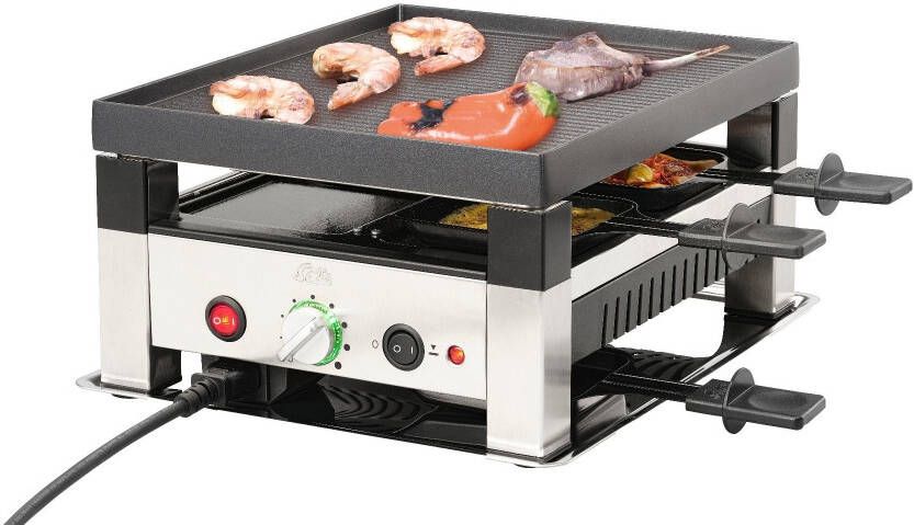 Solis 7910 5 in 1 Table for 4 Grill Gourmetset Zilver