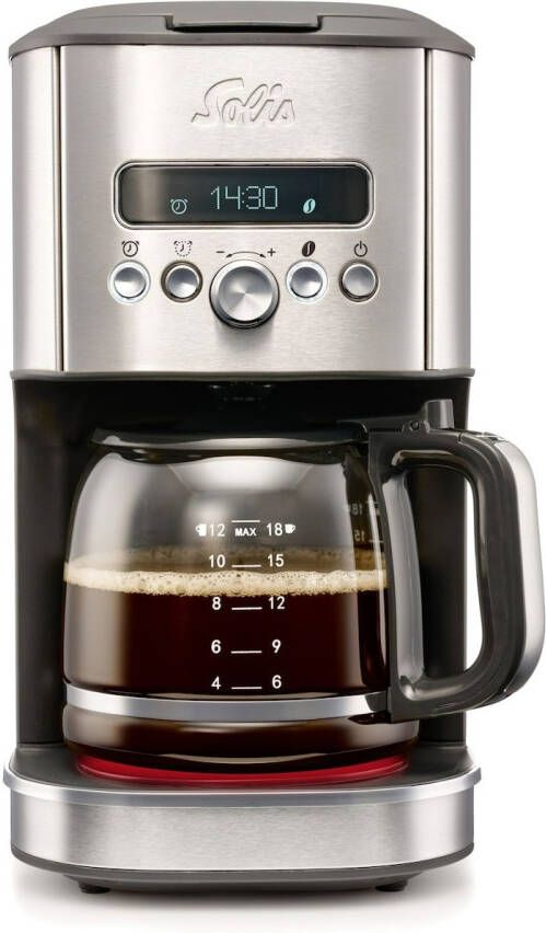 Solis Aroma Brewer 1021 Koffiezetapparaat Filterkoffie Warmhoudfunctie 24-Uurs Timerfunctie Zet 12 Tot 18 Kopjes 1.8L