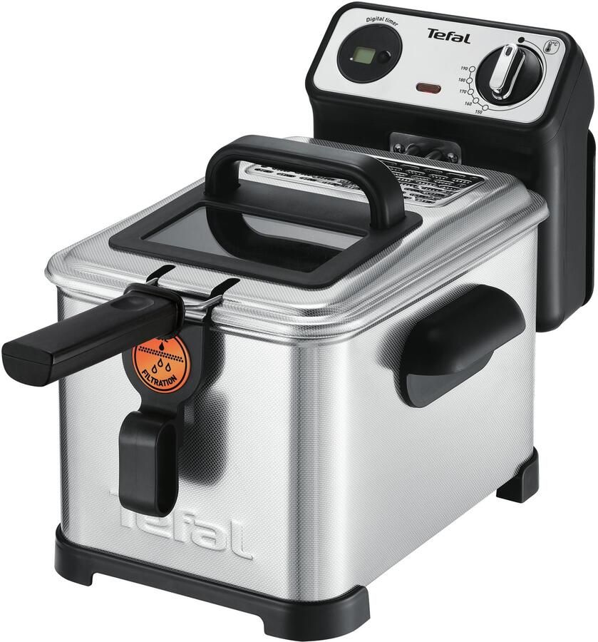 Tefal Filtra Pro Inox & Design FR5111 Frituurpan 3L 2100W Koude Zone RVS Anti-geurfilter
