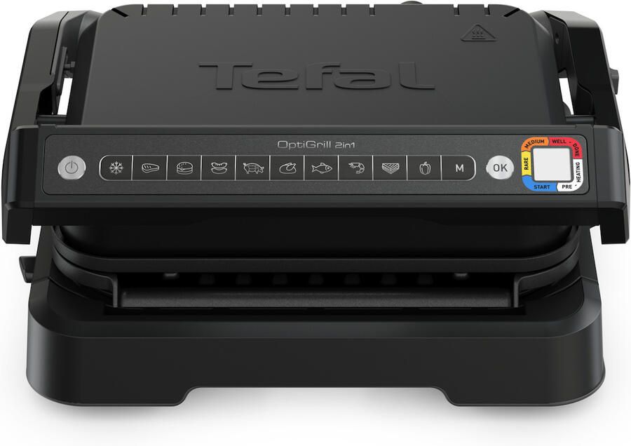 Tefal OptiGrill 2in1 GC7728 OptiGrill 2-in-1 GC7728 intelligente grill en bbq zwart