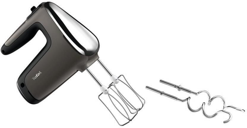 Tefal Powermix Silence HT650E Handmixer Variabele Snelheid en Turbofunctie Met Deeghaken en Gardes Stille Werking 600W Zwart - Foto 2