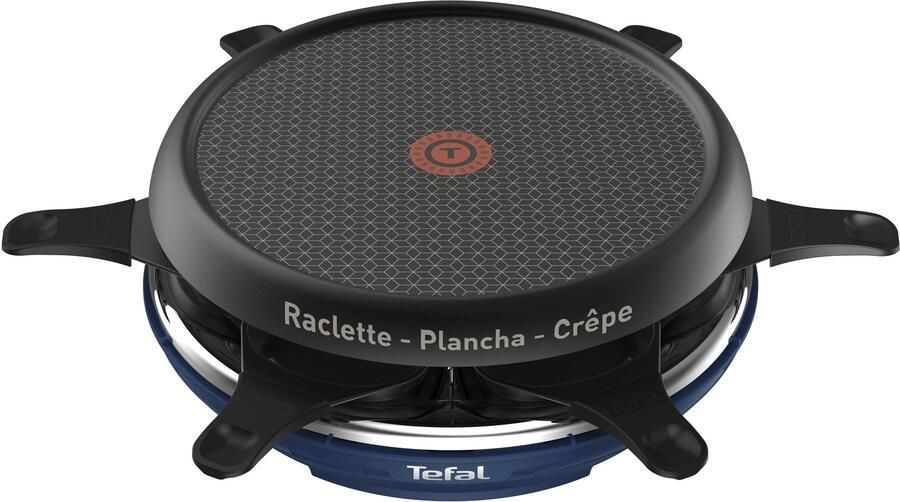 Tefal Deco RE12A4 Neo Gourmetset 6 Personen Donkerblauw Anti-aanbaklaag Compact Design
