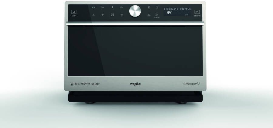 Whirlpool Supreme Chef MWSC 9133 SX Aanrecht Combinatiemagnetron 33 l 1000 W Draaiknop Touch Zwart Roestvrijstaal