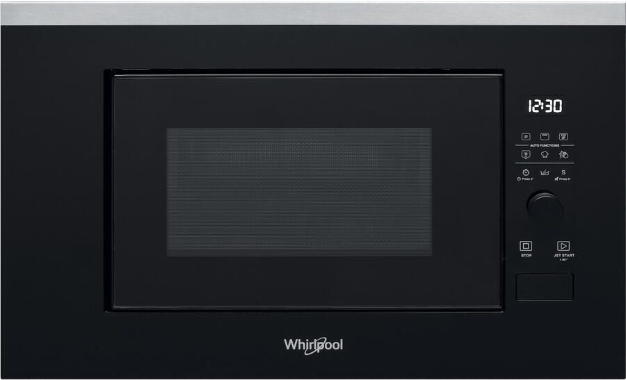 Whirlpool Solo-magnetron met Grill Model WMF200G Inbouw 20 liter 800W Zwart