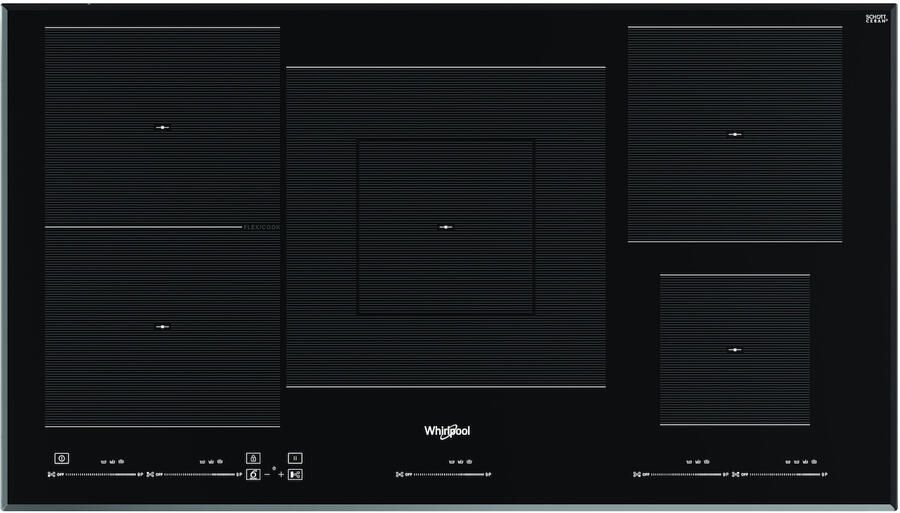 Whirlpool WT 1090 BA Zwart Ingebouwd 90 cm Inductiekookplaat zones 5 zone(s)