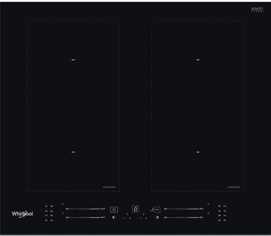 Whirlpool WLS3160BF inbouw inductiekookplaat met flexiCook zones