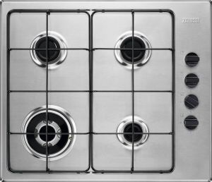 Zanussi ZGH62424XA Roestvrijstaal Ingebouwd Gaskookplaat 4 zone(s)