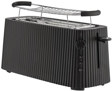 Alessi Plissé Broodrooster XL 6 standen 2 sleuven Zwart