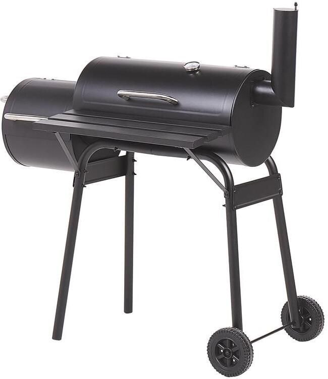 Beliani KATLA Houtskoolgrill Zwart Staal