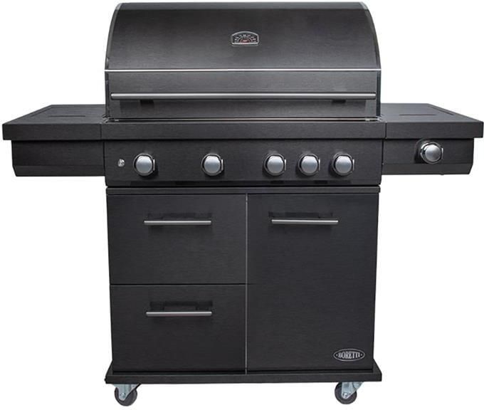 Boretti Imperatore Nero Gasbarbecue 4 Branders