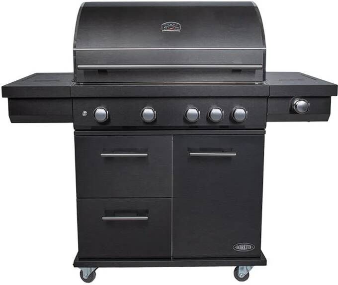 Boretti Imperatore Nero Gasbarbecue 4 Branders
