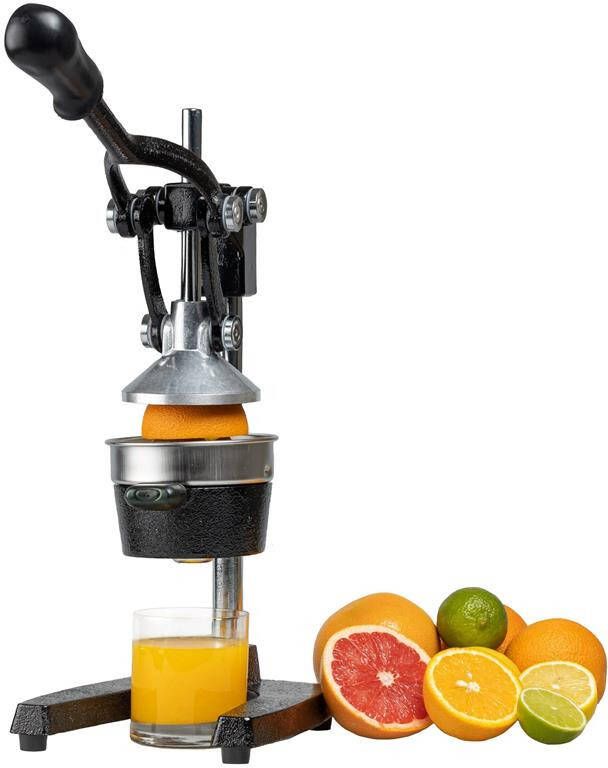 Cookinglife Citruspers Gietijzer Hevelmodel Zwart