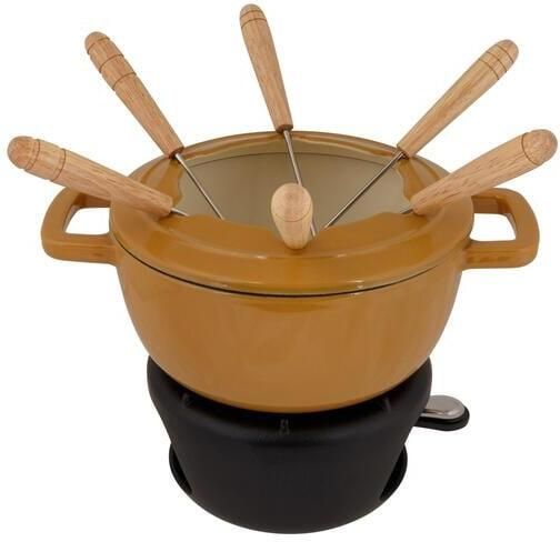 Cosy & Trendy Fondueset Fontestic Gietijzer Amber Gold Ø 18 cm