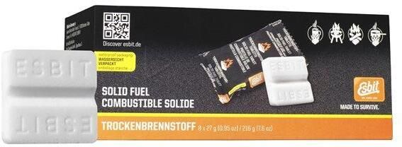 Esbit Blokjes Solid Fuel 8 Stuks 27gr per Stuk 15min Brandtijd