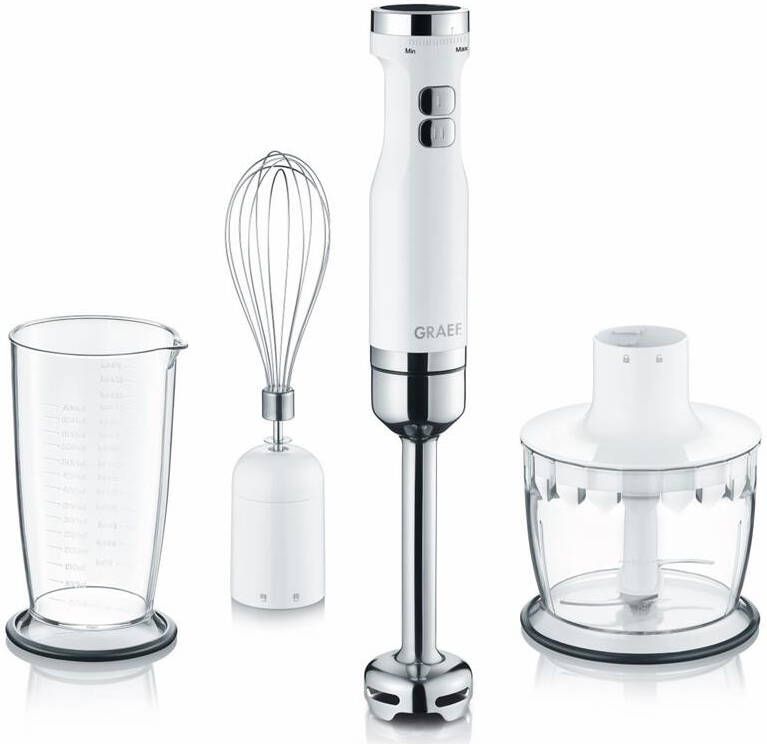 Graef HB501EU blender 0 7 l Staafmixer Roestvrijstaal Wit - Foto 2
