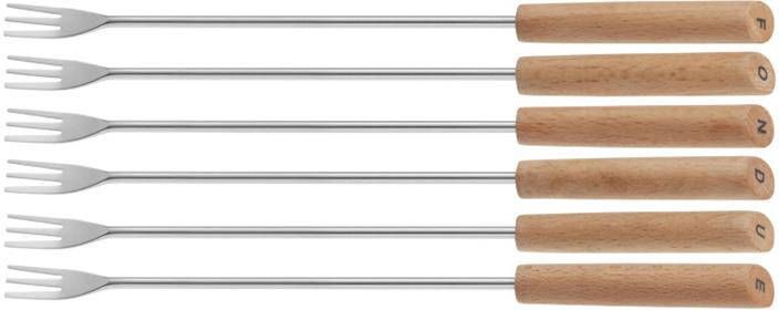 Kela Fonduevorken Drietand Set van 6 | Bergamo