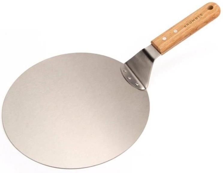 Krumble Pizzaschep RVS met houten handvat