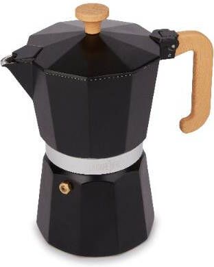 La Cafetière Espresso Maker 6 Kopjes Aluminium Zwart La Cafetiè