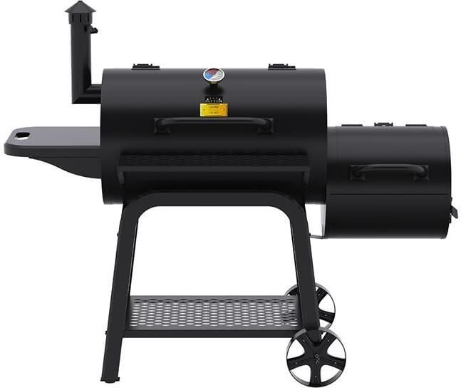 Patton Oklahoma Smoker Houtskoolbarbecue Zwart