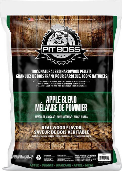 PITBOSS Pit Boss Hardhout Pellets 9 kg Apple Mix