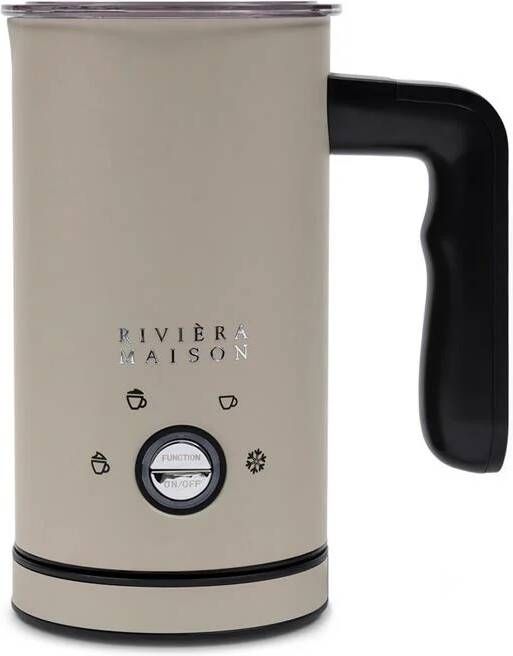 Riviera Maison Rivièra Maison Melkopschuimer Beige Classic Milk 4 Standen met Warm en Koudfunctie RVS