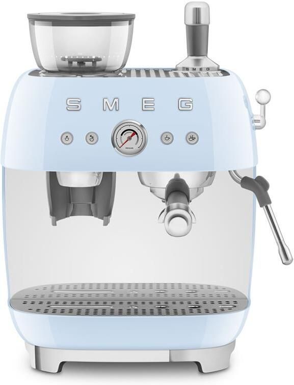 Smeg EGF03PBEU Espressomachine met Geïntegreerde Bonenmaler Pistonmachine Dubbel Thermoblock 58 mm Filterdrager Professionele Stoompijp '50s Style Pastelblauw - Foto 2