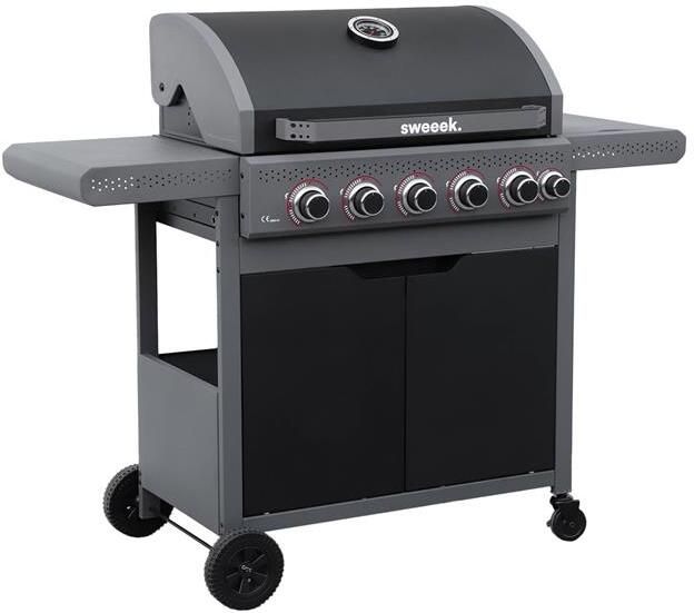 Sweeek Gasbarbecue met 5 branders + 1 zijbrander
