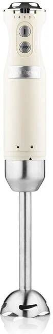 Westinghouse Retro Staafmixer – Turbo functie – Handblender – RVS Mixvoet – Antispat – 600W – Beige - Foto 2