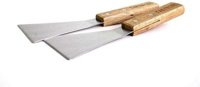 Yakiniku Grill Yakiniku BBQ Accessoire Spatel Set van 2 Stuks