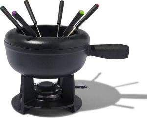 HEMA Fondueset Gietijzer Ø20cm 2L (zwart)