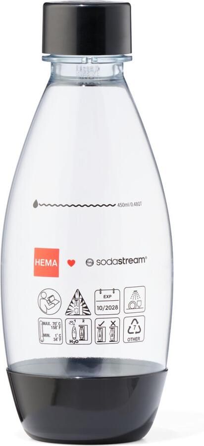 HEMA SodaStream Kunststof Fles 0.5L Zwart