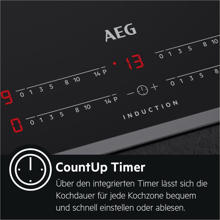 AEG IAE84411XB EcoLine Ingebouwd Zone van inductiekookplaat Zwart - Foto 6