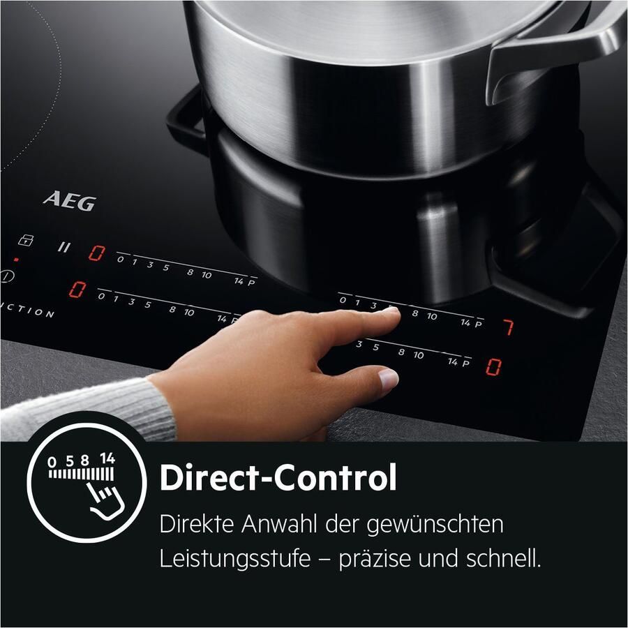 AEG IAE84411XB EcoLine Ingebouwd Zone van inductiekookplaat Zwart - Foto 7