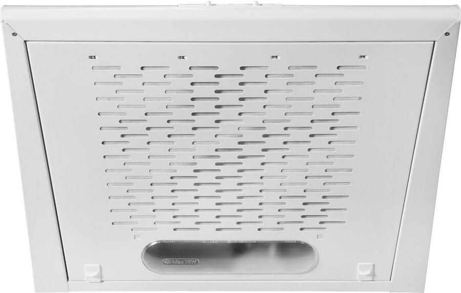 Amica Onderbouwkap UH 17108-3 W Leidt kookdamp naar keuze naar buiten of gefilterd de ruimte in.