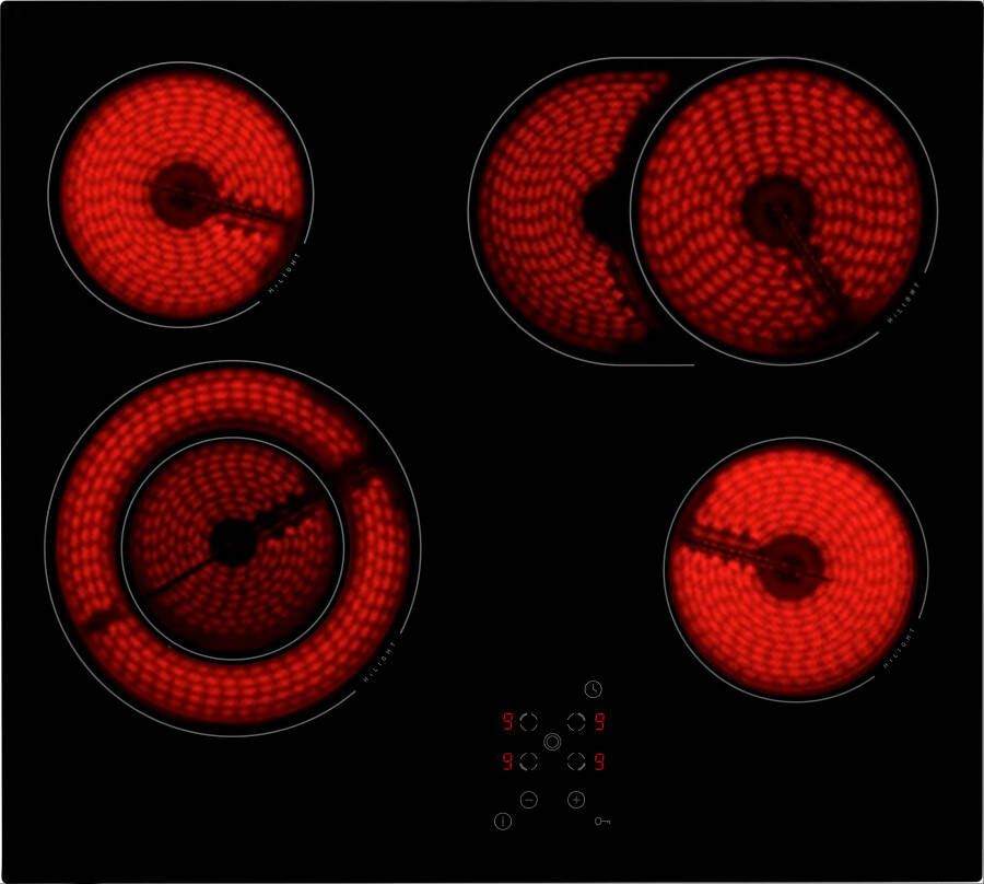 Amica Elektrische kookplaat KMC 742 620 C Vrijstaand kookveld met aanpasbaar oppervlak voor grote pannen en braadpannen - Foto 2