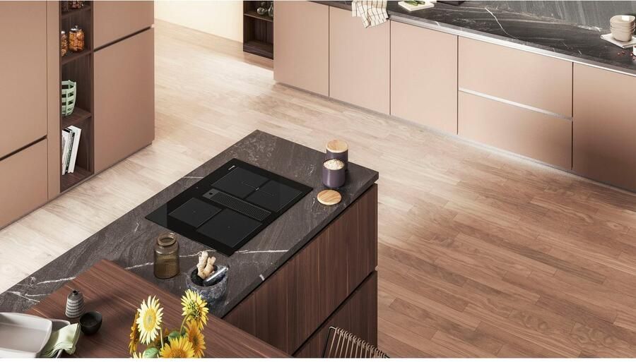 BAUKNECHT Kookplaat met afzuigkap BVH65 Venting Flexi Set bestaande uit: Kookplaat BVH 2065B luchtafvoerkanaal FK 65VH BO - Foto 3