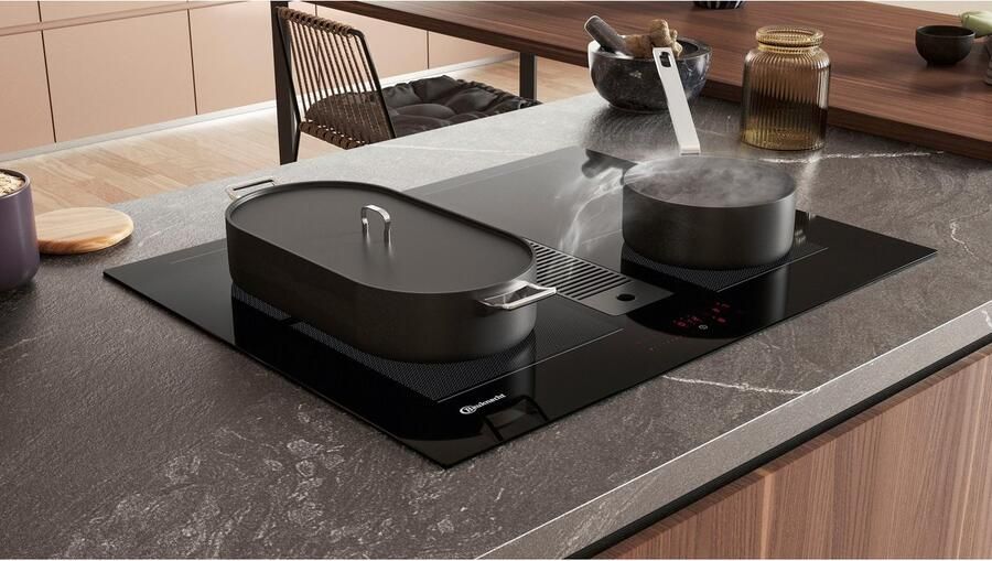 BAUKNECHT Kookplaat met afzuigkap BVH65 Venting Flexi Set bestaande uit: Kookplaat BVH 2065B luchtafvoerkanaal FK 65VH BO - Foto 5