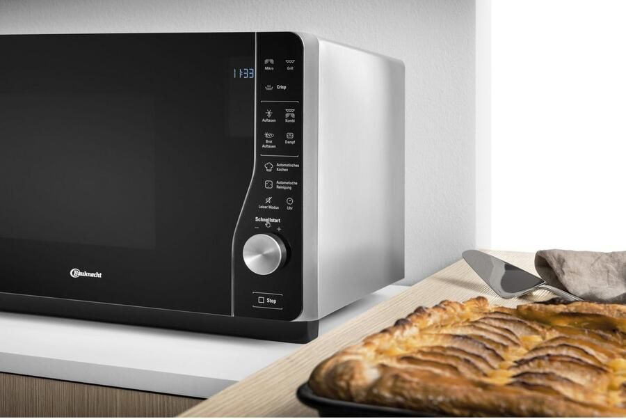 Bauknecht MW 427 SL magnetron Aanrechtblad Grill-magnetron 25 l 800 W Zwart Grijs - Foto 6
