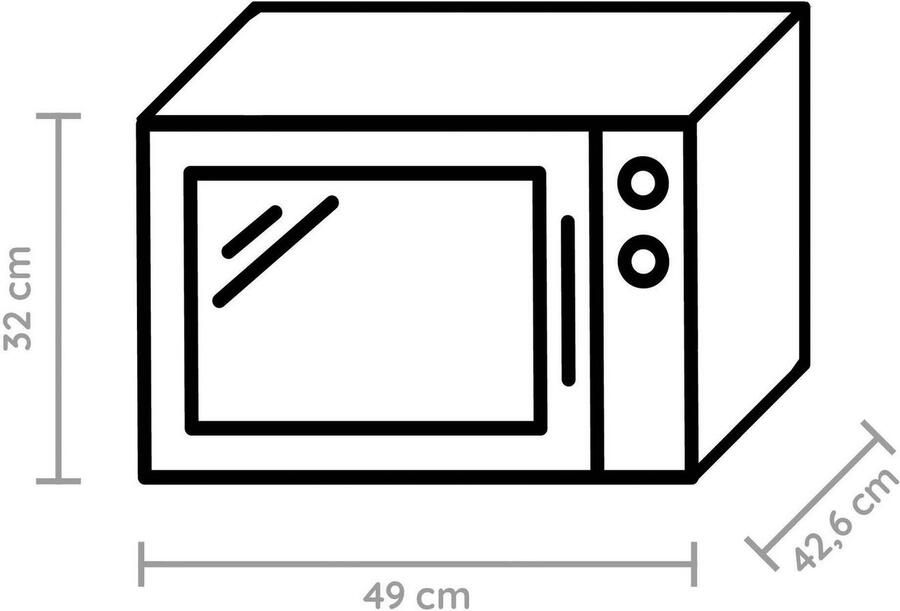 Bauknecht MW 427 SL magnetron Aanrechtblad Grill-magnetron 25 l 800 W Zwart Grijs - Foto 2