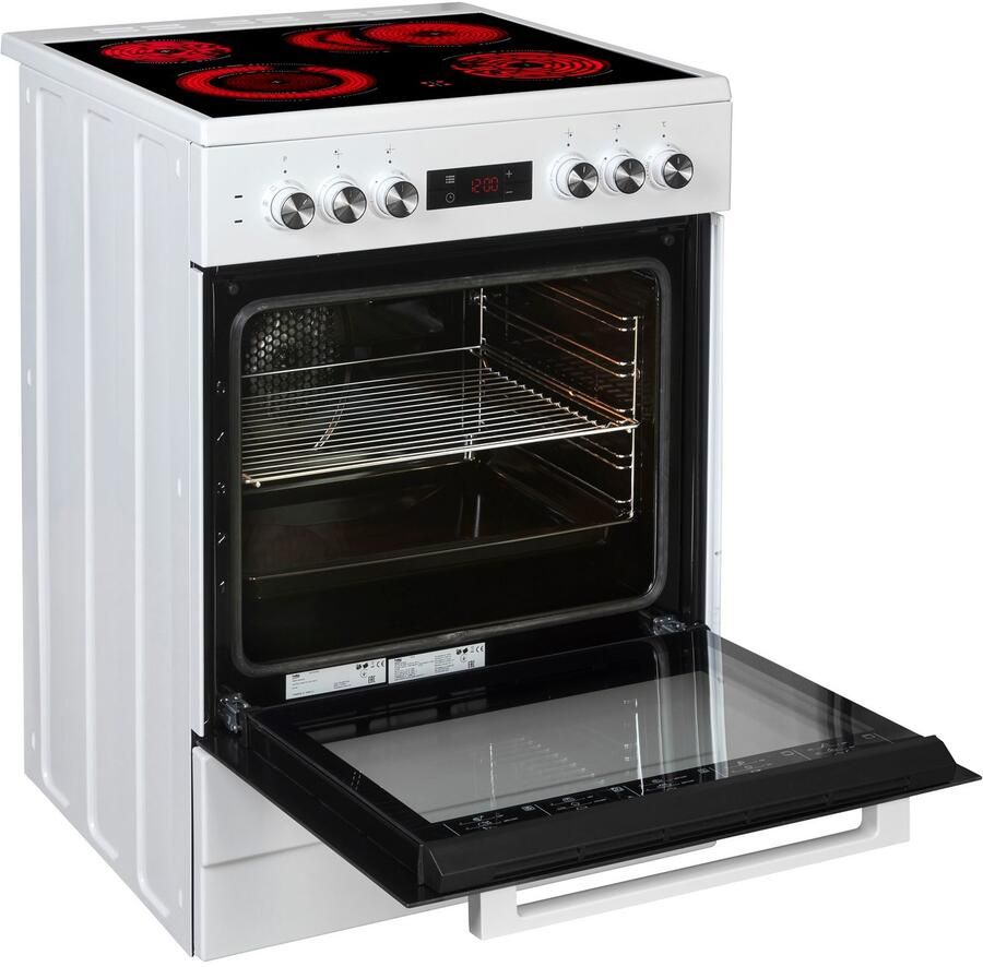 BEKO Vrijstaand elektrisch fornuis FSM67320G met restwarmte-indicator - Foto 2