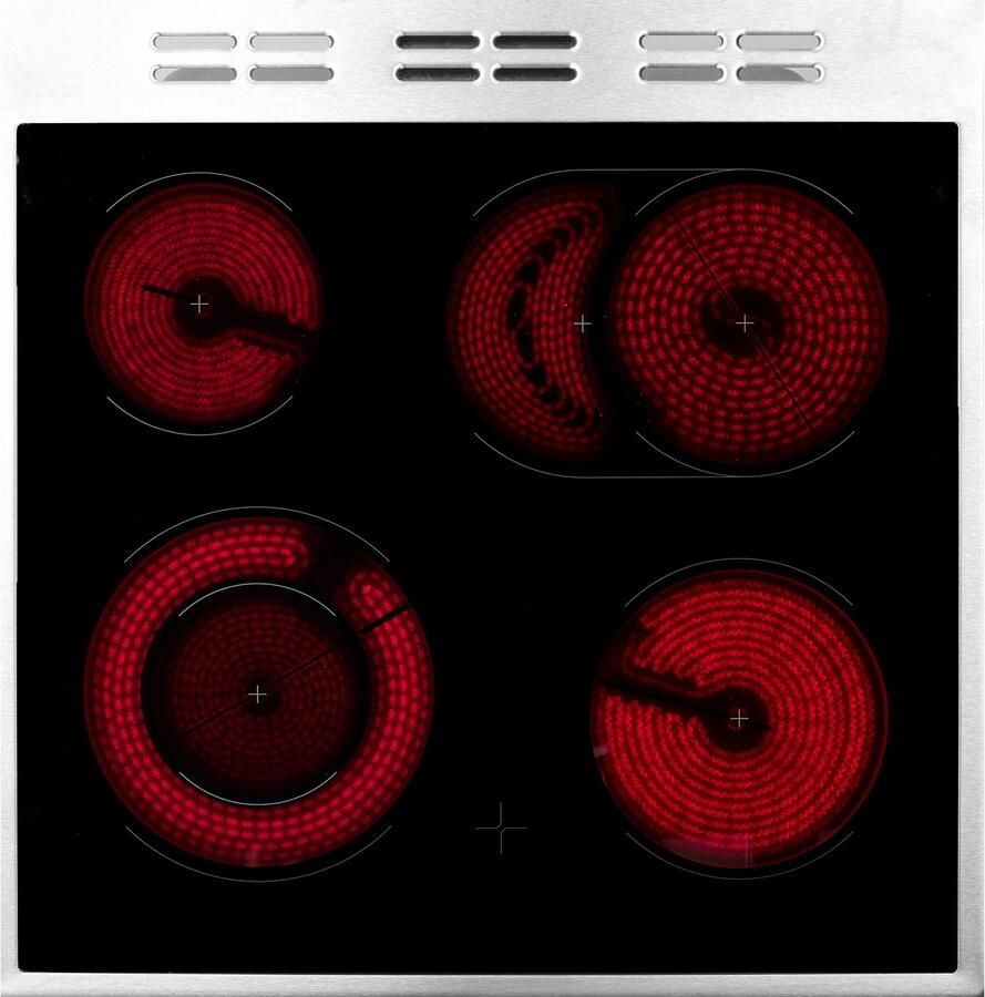 BEKO Vrijstaand elektrisch fornuis FSM67320G met restwarmte-indicator