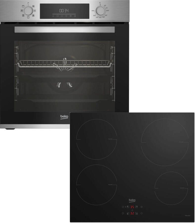 Beko BBSM12340X inbouw ovenset (met inductie kookplaat A 72 liter) - Foto 5